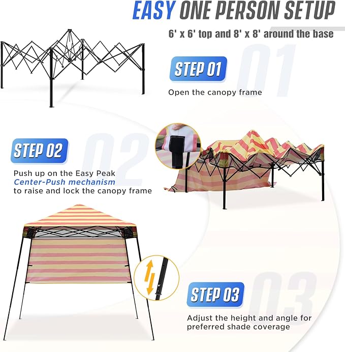 EAGLE PEAK 8x8 Pop Up Canopy Tent - Image 2