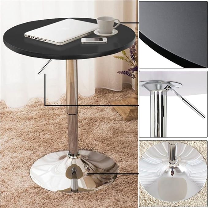 ARTETHYS Bar Table Adjustable Height Swivel 360 Degrees Round Tall Cpunter - Image 7
