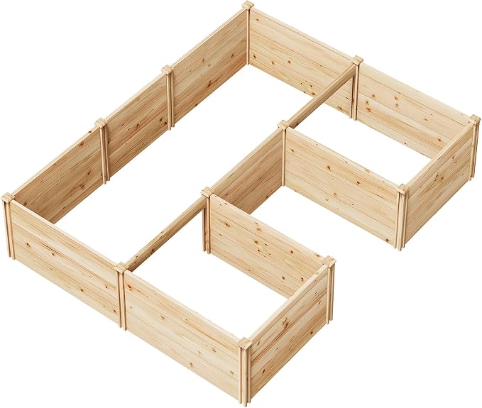 AMERLIFE U-Shaped Raised Garden Bed, 7.5Wx6Dx1.6H Free Combination Outdoor - Image 8