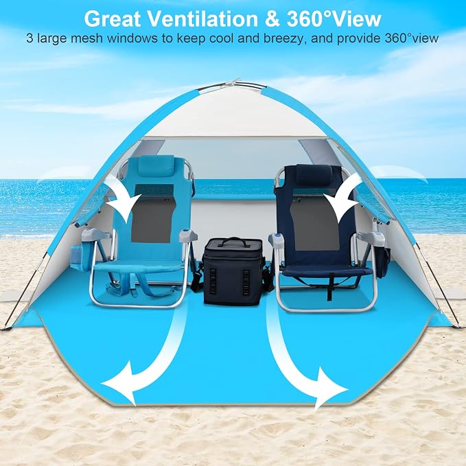 Gorich Beach Tent Sun Shelter for 3/4-5/6-7/8-10 Person - Image 4
