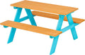 Teamson Kids - Wooden Outdoor Child Children Kids Picnic Table & Chair Bench by TeamsonKids