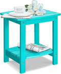 Y&M Outdoor Side Table, HIPS Adirondack Small Double Layer Table, Waterproof by YM
