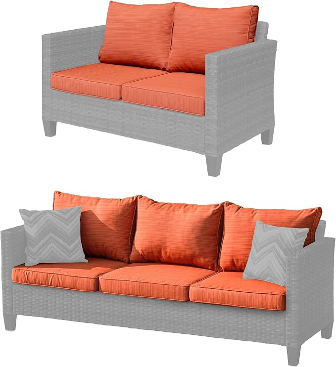 ovios Patio Cushion Covers, Waterproof Cushion Cover - Image 2
