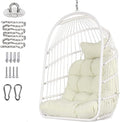 Chihee Egg Chair Foldable Wicker Rattan Hanging Swing Chairs Indoor Outdoor by Chihee