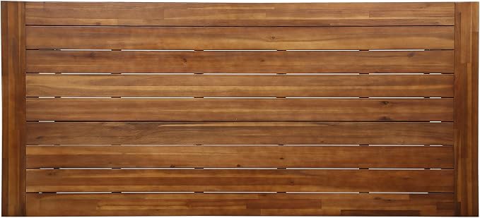 Great Deal Furniture Beau Outdoor Eight Seater Wooden Dining Table, Teak and - Image 4