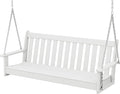POLYWOOD GNS60WH Vineyard 60" Swing by POLYWOOD