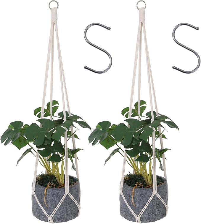 2 Pcs Hanging Planter Macrame Plant Hanger by Unknown