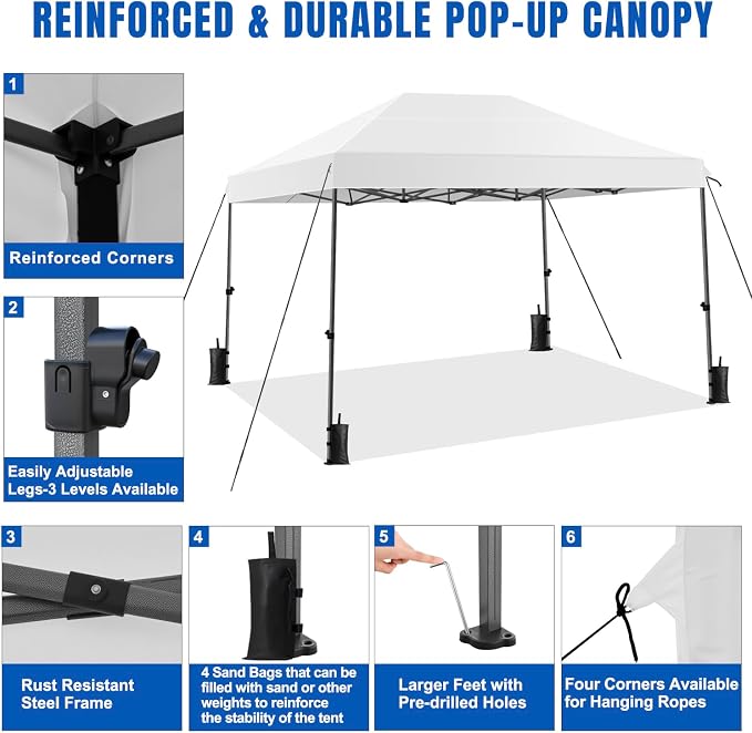 Yesker 10x15 Pop Up Canopy Tent - Image 4
