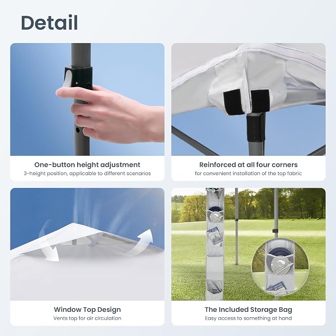PHI VILLA 10x10 Pop Up Canopy Tent - Image 4