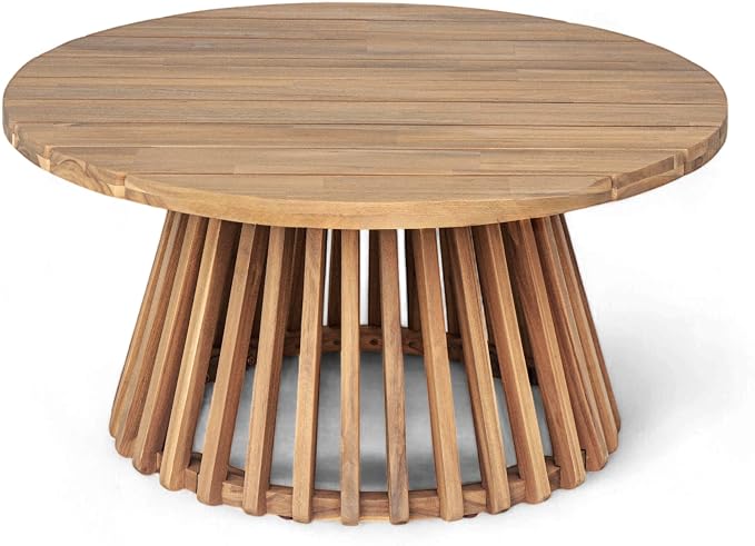 Merax Outdoor Acacia Wood Conversation Set - Image 6