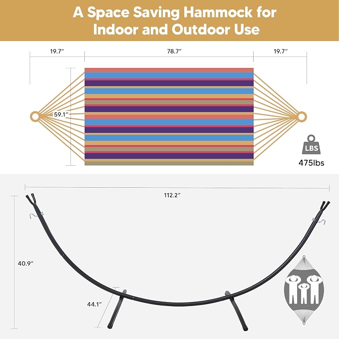 SUNCREAT Portable Large Hammock - Image 5