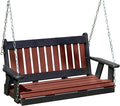Mission Poly Lumber Wood 5FT Porch Swing Amish Craftsmandship Made in USA HDPE by Unknown