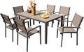 Devoko Patio Dining Set 7 Piece Outdoor Furniture by DEVOKO