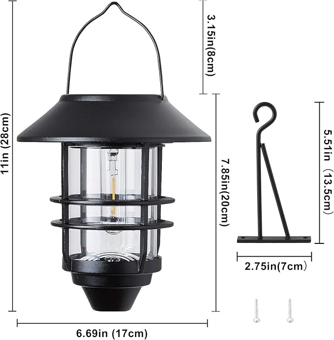 Solar Lantern Outdoor Lights, Hanging Waterproof Lantern Lights - Image 5