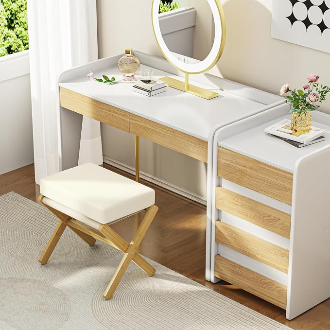 Foldable Foot Stool Ottoman, Modern Foot Rest - Image 6