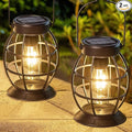 LeiDrail Solar Lantern Outdoor Hanging Solar Lights Metal LED Waterproof by LeiDrail