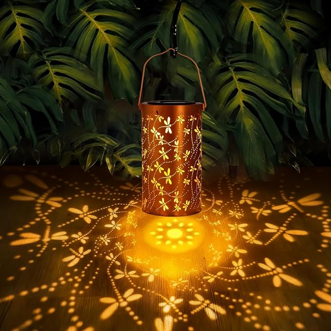 Dragonfly Solar Lanterns Outdoor Waterproof Hanging Lights, Dragonfly Gifts - Image 2