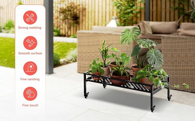 Zhongma Sturdy Metal Plant Stand - Image 6