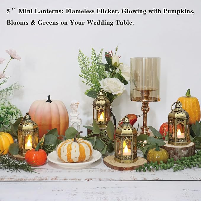 8Pcs 5-inch Mini Lanterns Centerpieces - Image 6