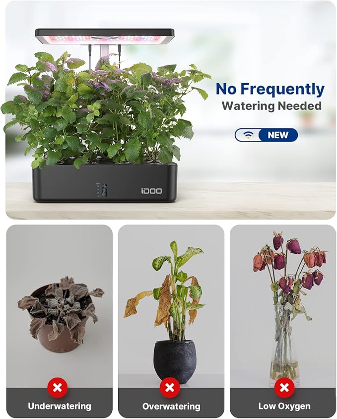 iDOO Hydroponics Growing System Kit 12Pods, Christmas Gifts - Image 3