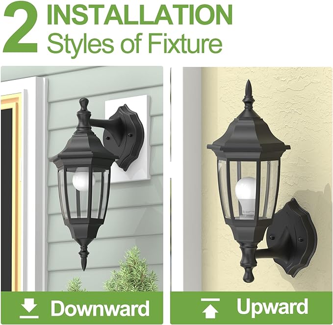 EMART Plastic Outdoor Wall Light Fixtures - Image 4