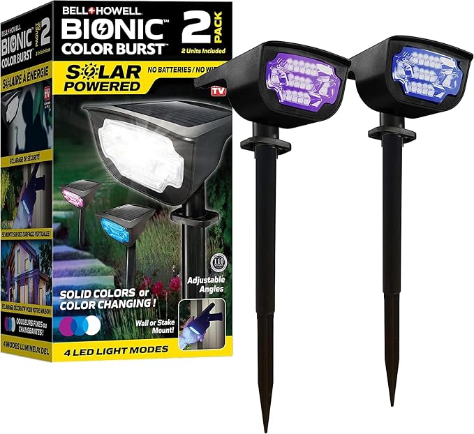 Bell+Howell Solar Lights Outdoor Bionic Burst Waterproof IP67 Path Lights - Image 7