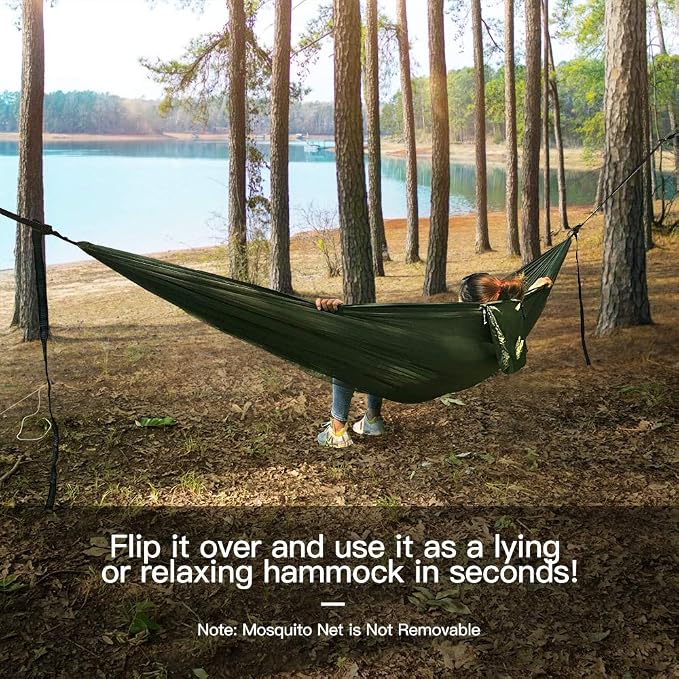 Miztli Camping Hammock with Net and Rain Fly, Portable Lightweight Outdoor - Image 6