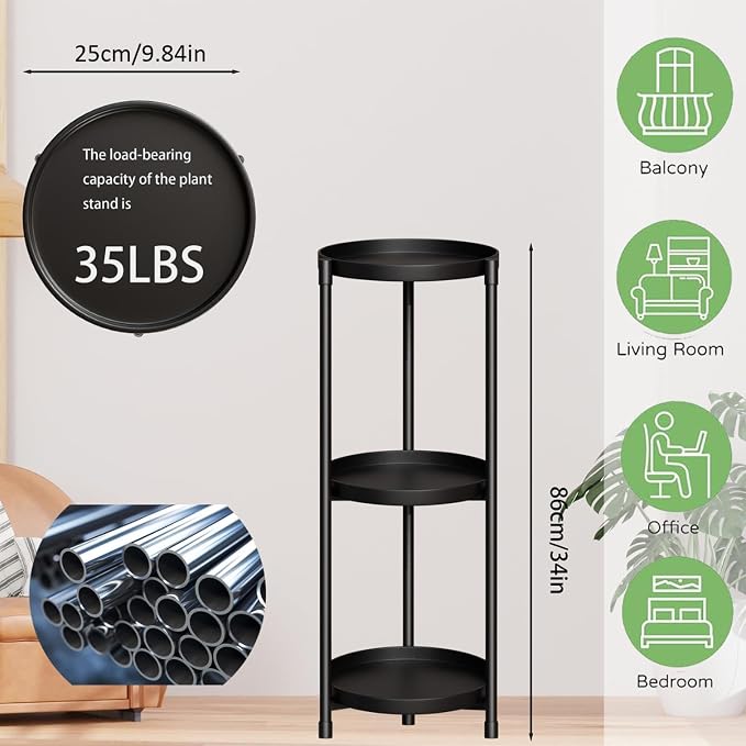 SYQ 3 Tier Plant Stand Indoor Outdoor - Image 3