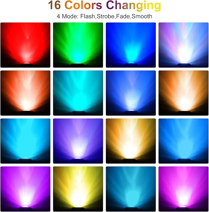 RGB Pond Lights with Timer, Super Bright LED Underwater Submersible Colorful - Image 2