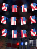 4th of July Decorations, Solar American Flag Lights Outdoor by EEW