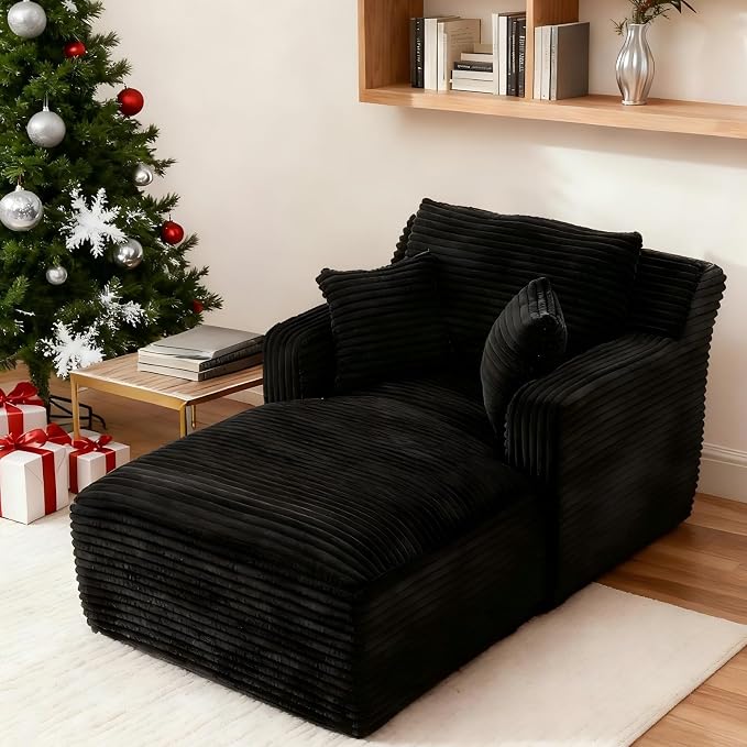 65.4" Chaise Lounge Chair Indoor, Oversized Boneless Chaise Lounge Comfy by VEPXXP