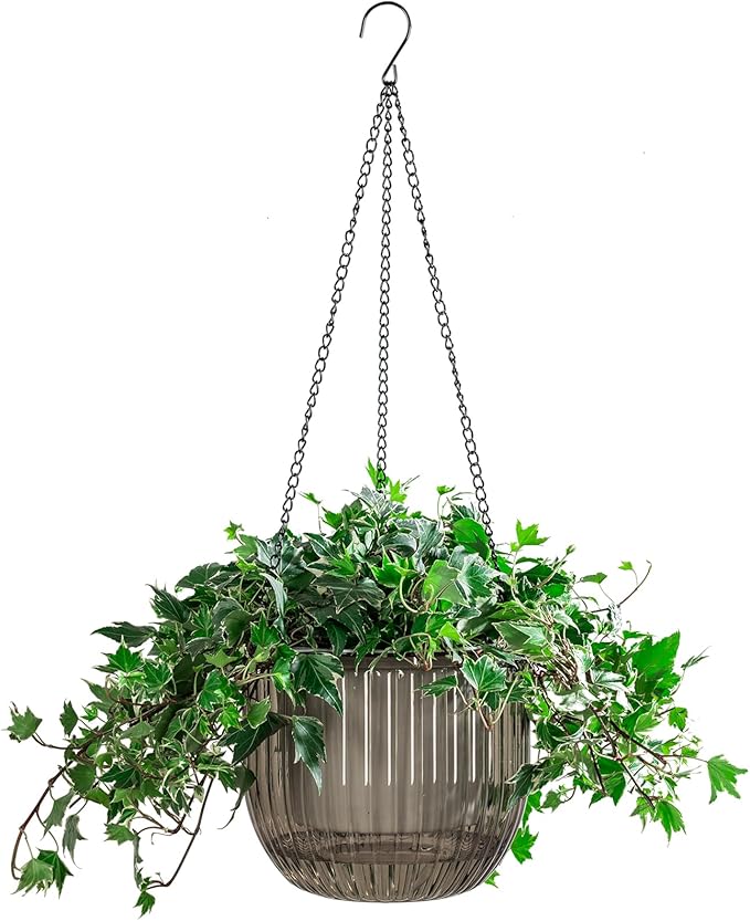 Melphoe 1 Pack Self Watering Hanging Planters Indoor Flower Pots, 8.3 Inch by Melphoe