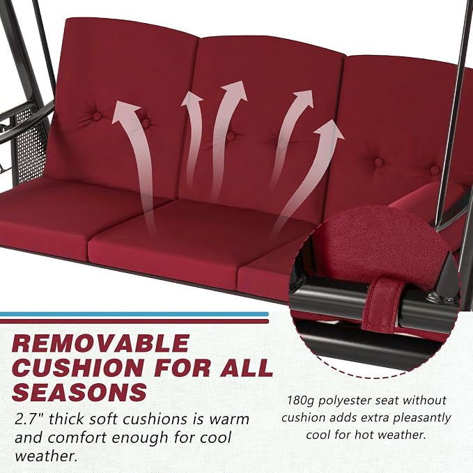 AECOJOY Outdoor Porch Swing - Image 2