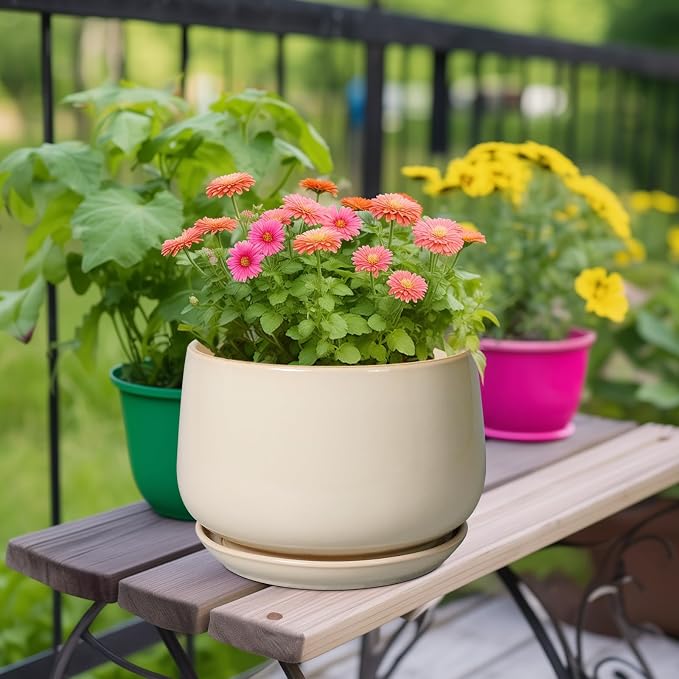 G EPGardening Ceramic Plant Pots - Image 2