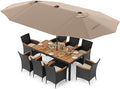Tangkula 11 Pieces Patio Dining Set by TANGKULA