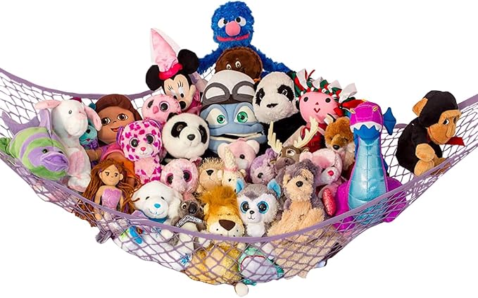 Lilly's Love Stuffed Animal Hammock | Corner Hanging Organizer, Toy Storage by LillysLove