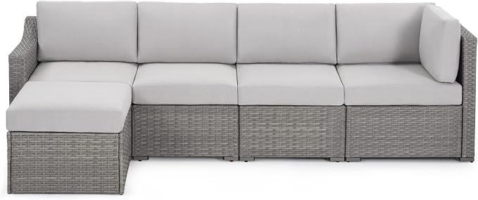 HAPPATIO 5 Piece Patio Conversation Set, All-Weather Patio Furniture Set - Image 2