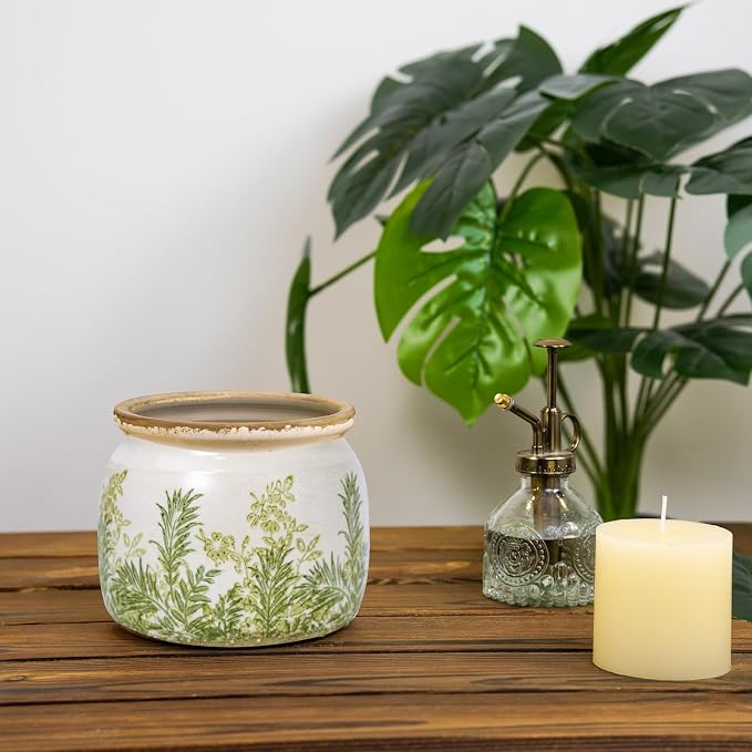 Flower Pot, Vintage Ceramic Pot - Image 3