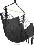 PNAEUT Hammock Chair with Tassel Hanging Rope Swing by PNAEUT