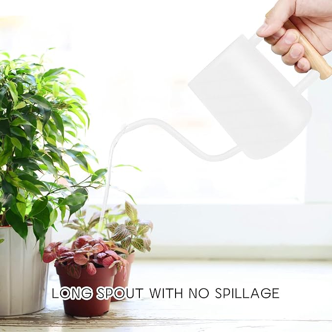 Watering Can Indoor Plants, 35 oz/1000 ml Metal Stainless Steel Watering Can Pot - Image 3