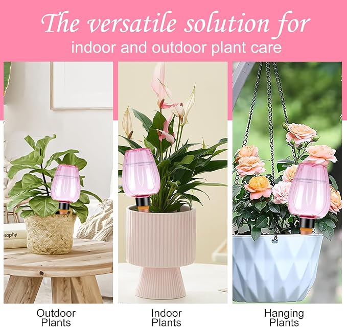 8 Pcs Plant Watering Globes Self Watering Planter Insert Plants Top Fill Water - Image 6