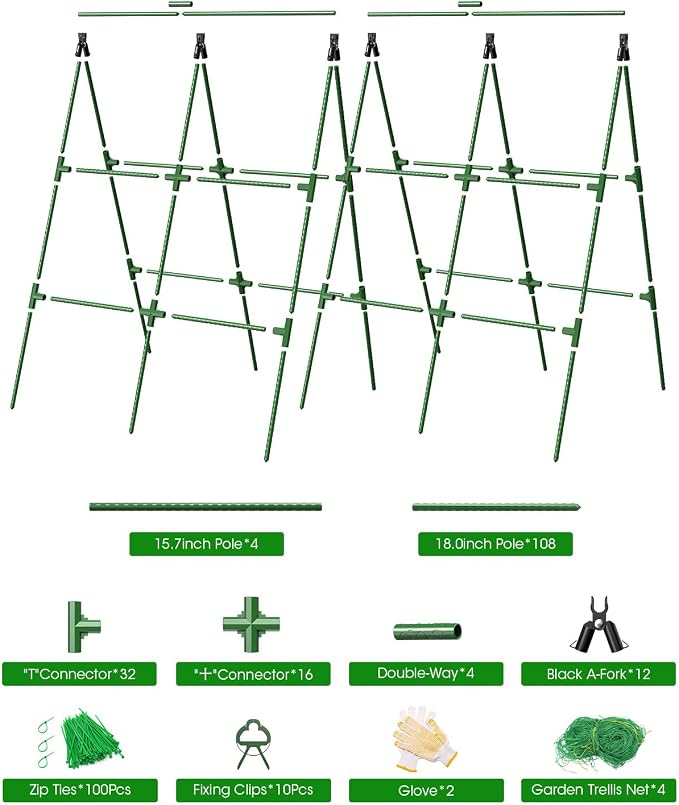 2 Pack Cucumber Trellis, Garden Trellis - Image 8
