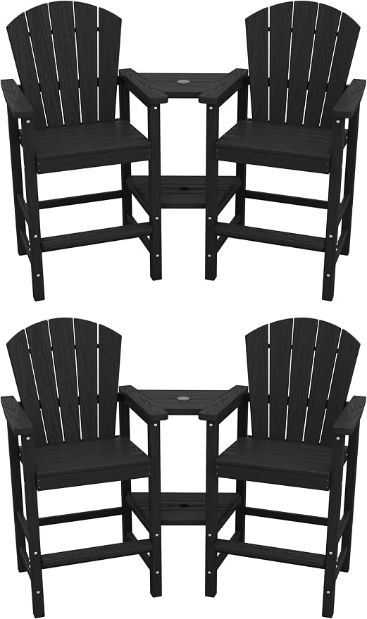 SERWALL Tall Adirondack Chairs Set of 4 by SERWALL
