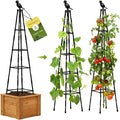 2 Pack Garden Trellis for Climbing Plants Outdoors, 65Inch Cucumber Trellis by MQHUAYU