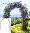 Queension Extra Large Garden Arch 7.2Ft Wide 9.2Ft High, Wedding Arch by Queension