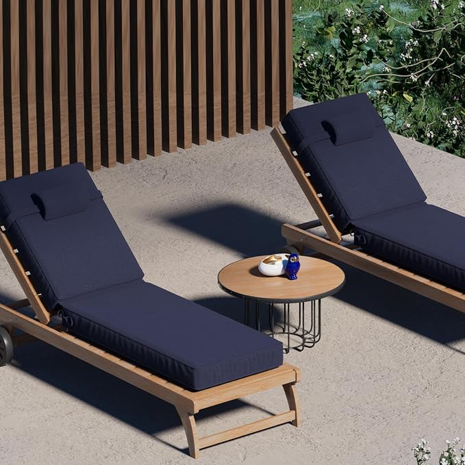 72 x 21 x 4 Inch Olefin Chaise Lounge Cushions, Lounge Chair Cushions - Image 7