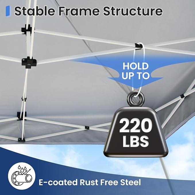 Pop Up Canopy Tent Instant Shelter, Portable Outdoor Sun Shade - Image 6