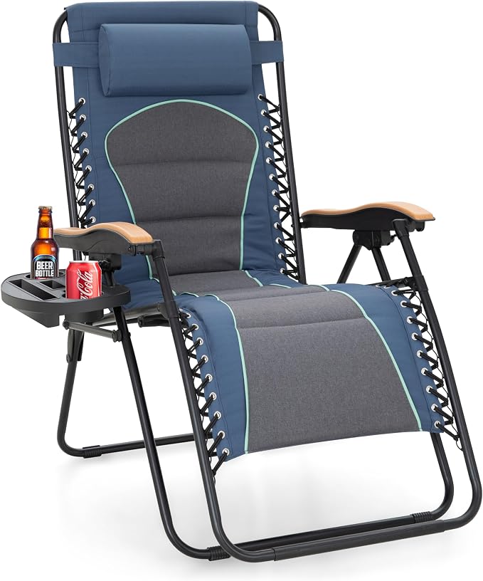 Sophia & William Oversized XXL Zero Gravity Lounge Chair Padded Reclining Lawn by SophiaWilliam