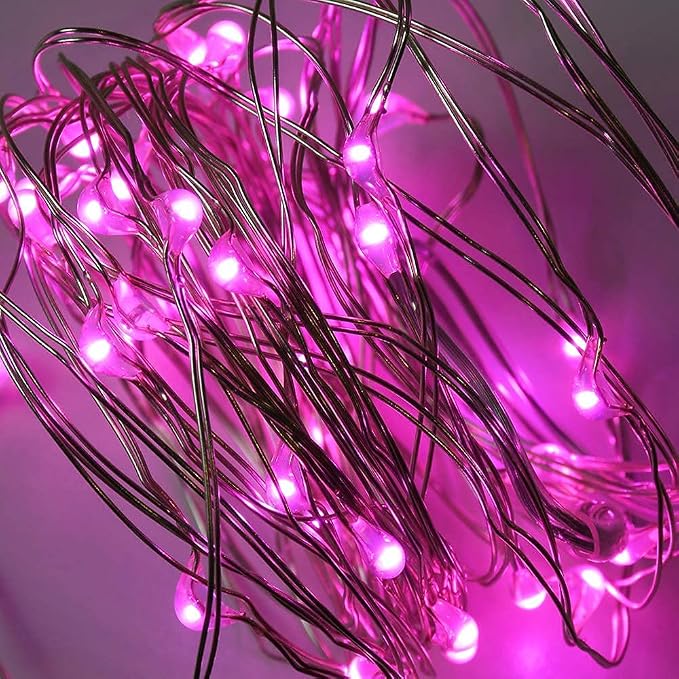 2 Pack Solar Powered Fairy String Lights Outdoor Waterproof 8 Modes Twinkle - Image 3