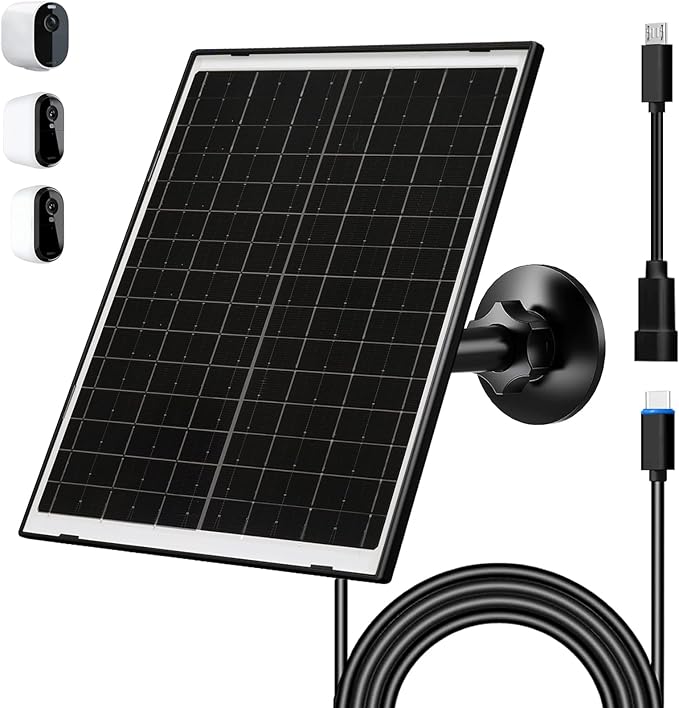 Zivif Solar Panel Charger for Arlo Essential 2K, Essential XL & Spotlight by Zivif